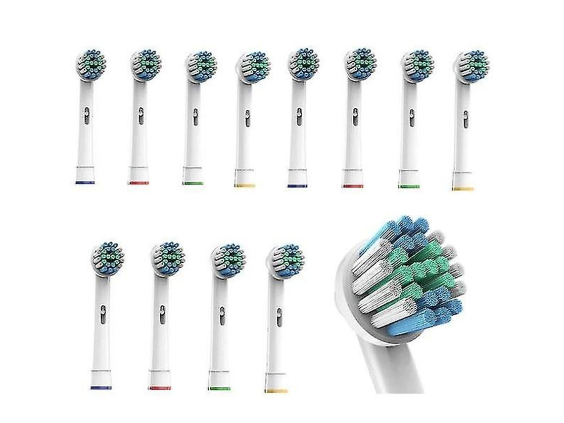 Cabezales de cepillo de dientes compatibles Oral-B 2026, 12 unidades, blancos