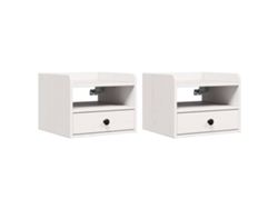 Maison Exclusive - Mesita De Noche 2 Pcs 38 X 36 X 29,5 Cm Madera Maciza De Pino