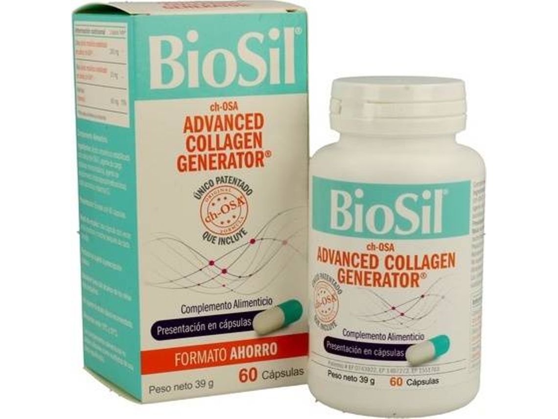 Complemento Alimentar BIOSIL Gerador Avançado De Colágeno (60 cápsulas)