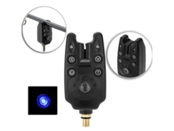 3pcs Alarmas De Picada Led Azul Para Caña De Pesca Resistente Al Agua Con Volumen Y Sensibilidad Ajustables