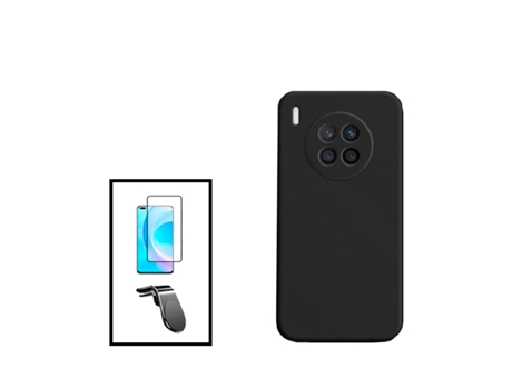 Kit De Película De Vidrio Templado De Cubierta Completa 5D Soporte Magnético De Silicona Líquida L Coche De Conducción Segura Para Honor 50 Lite - ...