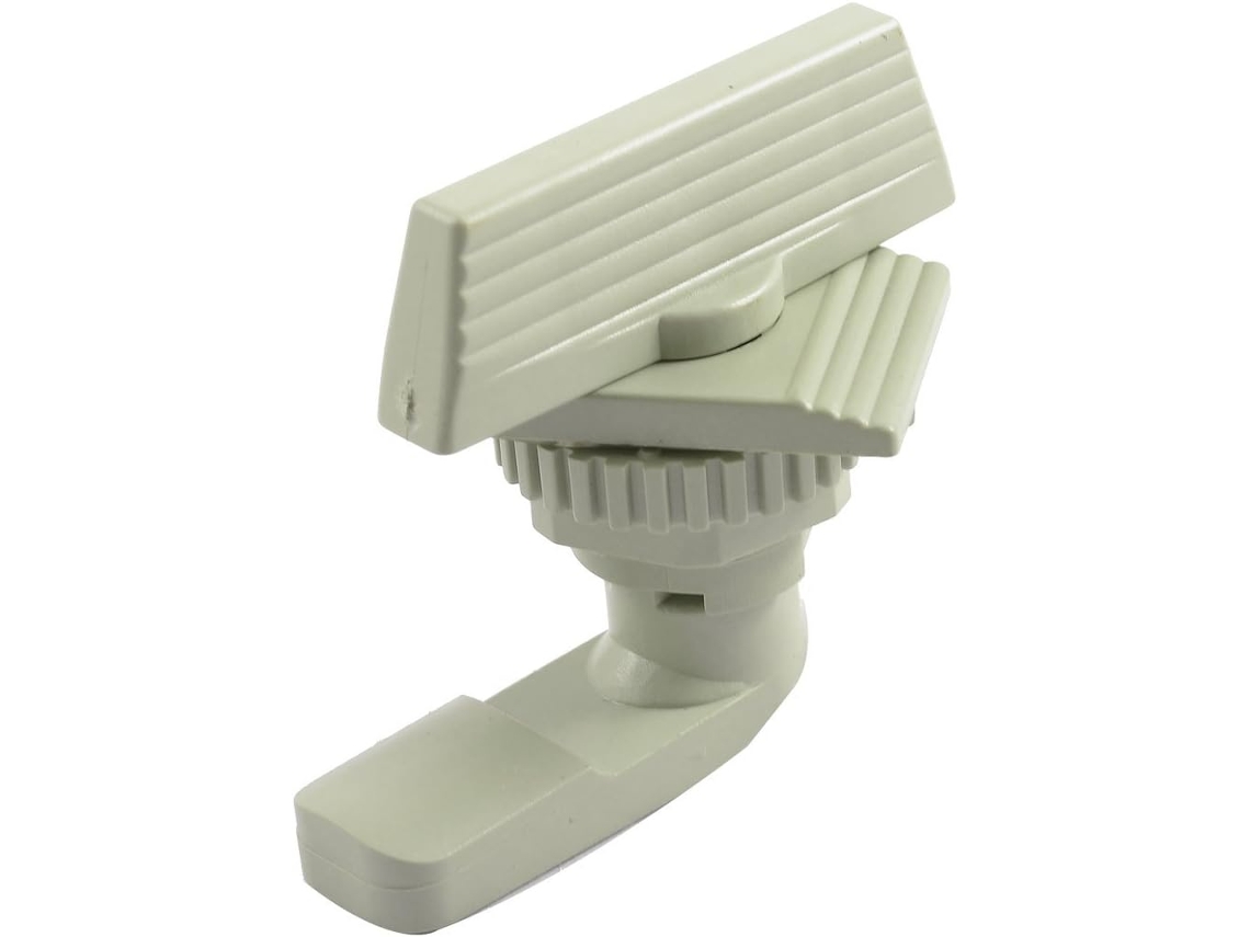 Herraje Puerta Armario Seguridad, Cerradura Pomo Ala Plástico, Color Beige