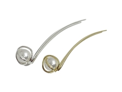 Pinza Para El Cabello Con Perlas, Lazos Franceses, Accesorios Para El Cabello Para Mujer, Peinados Sencillos