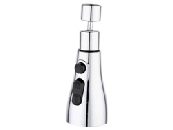 Grifo De Cocina Con Aspersor 360 Grados, Boquilla De Grifo De Cocina 3 Modos (plata)