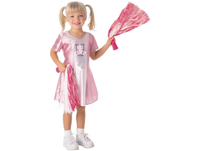 Disfraz de Bebé DISFRAZZES Animadora Rosa (Talla: 2 a 3 años)