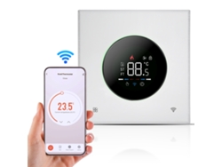 Termostato Inteligente Wifi Con Control Por Aplicación/voz, Modo 5+1+1, Pantalla Táctil Y Protección Infantil.