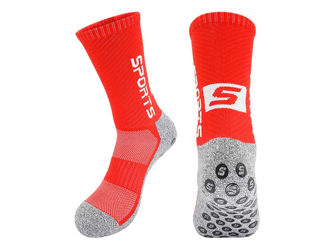 Calcetines Antideslizantes Para Hombre Y Mujer Con Tacos Para Fútbol, Yoga, Gimnasia, Calcetines De Tubo De Longitud Media.