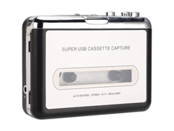 Reproductor De Casetes Portátil Walkman Con Convertidor Usb A Mp3 Y Auriculares Portátiles Para Ordenador.