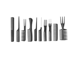 Juego de 10 cepillos y peines profesionales para peluquería y cuidado capilar. Tienda Jinyubo