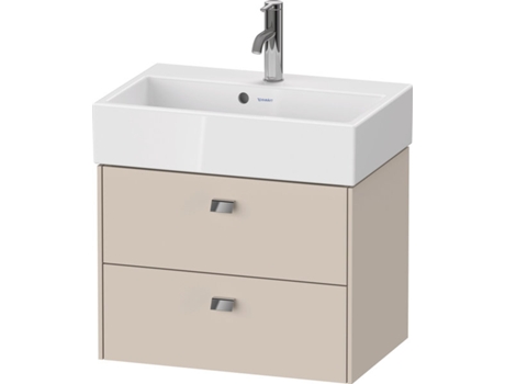 Mueble DURAVIT Brioso de baño de pared Compact 58,4 x 38,9 cm con 2 cajones incl. recorte de sifón y delantal para lavabo Vero Air 236860