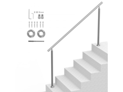 Pasamanos de escalera de acero inoxidable de 180 cm con ángulo ajustable Tekmaquinas