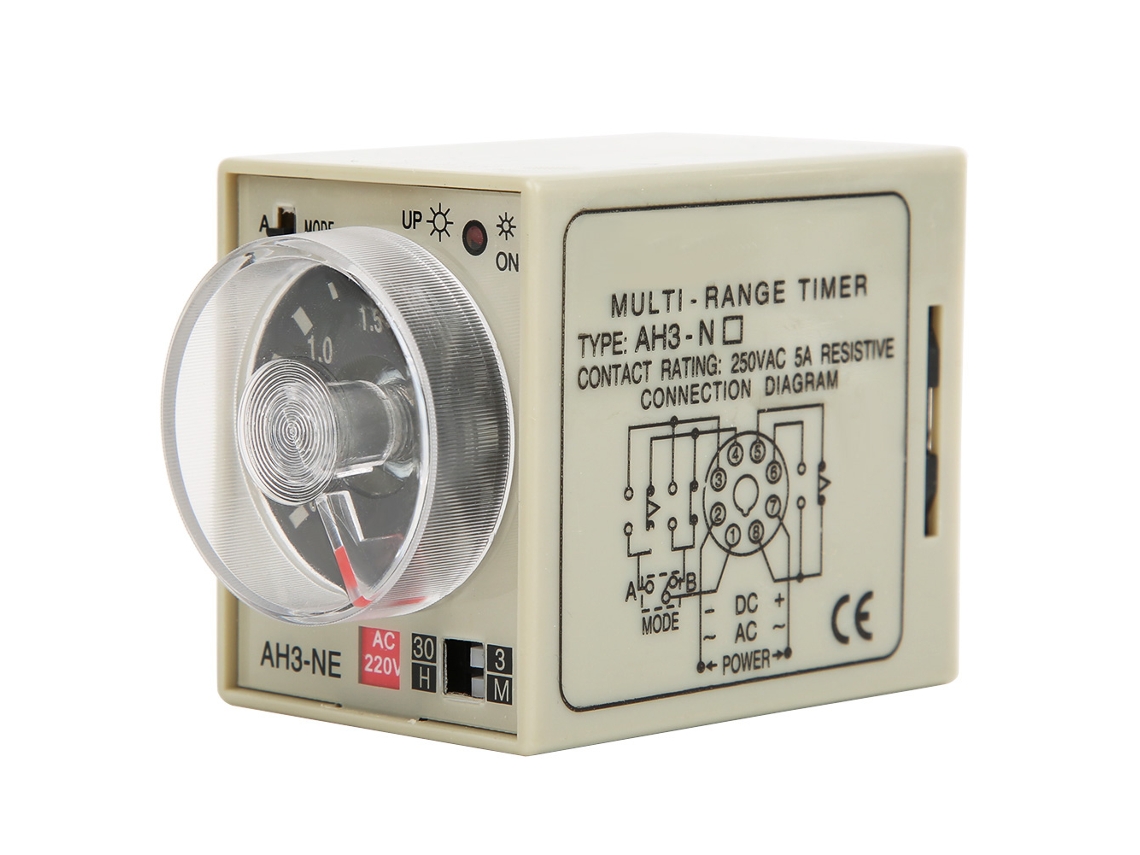 Relé De Retardo Ajustable Ac220v, Periodo Múltiple, Modo Ab, Luz Indicadora.
