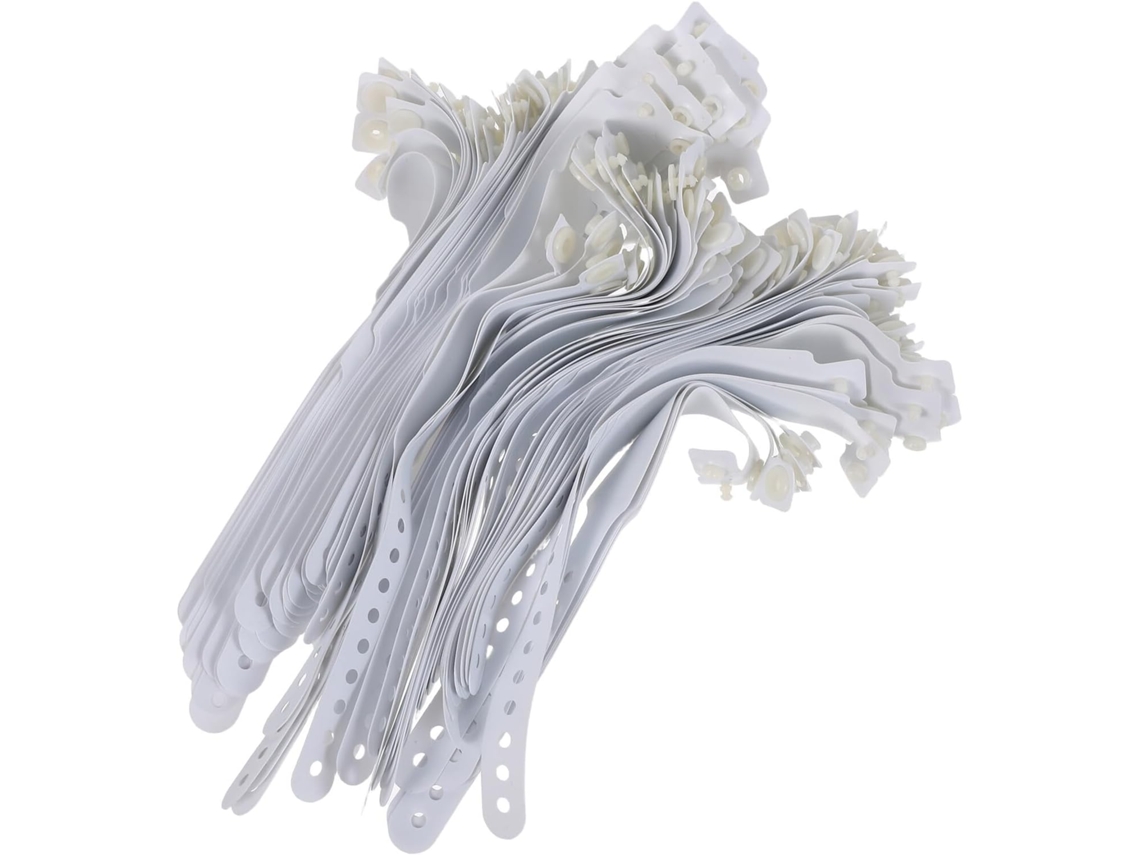Pulseras Desechables Impermeables De Pvc Blanco Para Identificación Médica De Pacientes