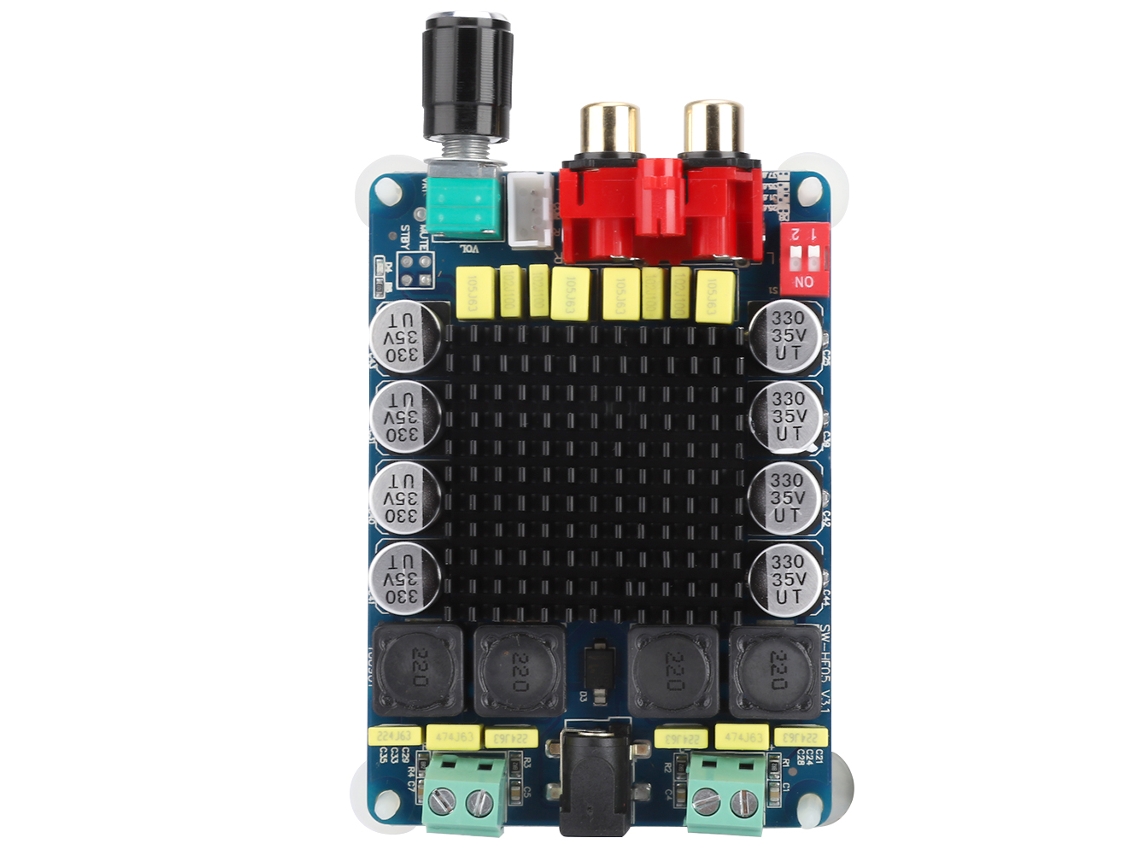 Placa Amplificador De Audio Digital Tda7498 100w+100w Canal Dual 15-34vdc