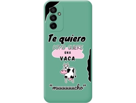 Carcasa para Samsung Galaxy M23 5G TUMUNDOSMARTPHONE Silicona Líquida Dibujos Verde