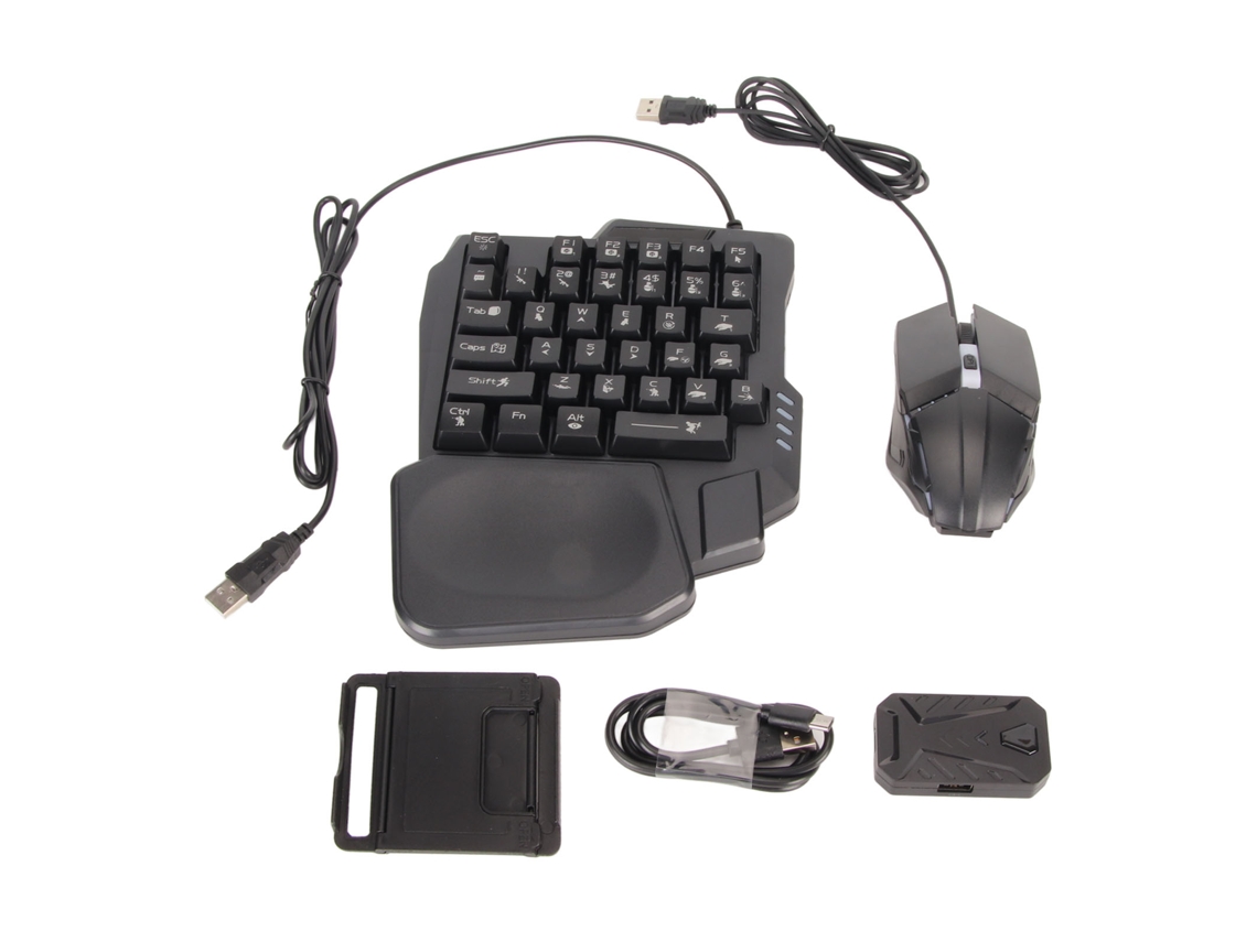 Kit convertidor de teclado y ratón con cable, Plug and Play, alta sensibilidad, adaptador convertidor para juegos móviles CHABERLU