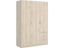 Armario 3 Puertas y 3 Cajones DKIT Essen (Natural - 184x121x52 cm)
