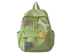 Mochila de viaje 2023 con doble asa, bolso de hombro de gran capacidad para niñas, mochila escolar ligera, verde.