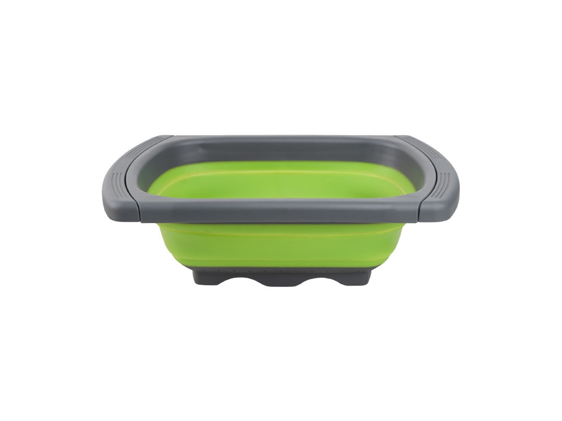 Filtro de Água Dobrável com Cabo Retrátil, Feito de Aço Inoxidável Ecológico. MDUG (verde)