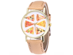 Reloj De Pulsera Moderno Para Adolescentes Y Estudiantes, De Piel Sintética, Con Esfera Sencilla De Color Blanco Lechoso.