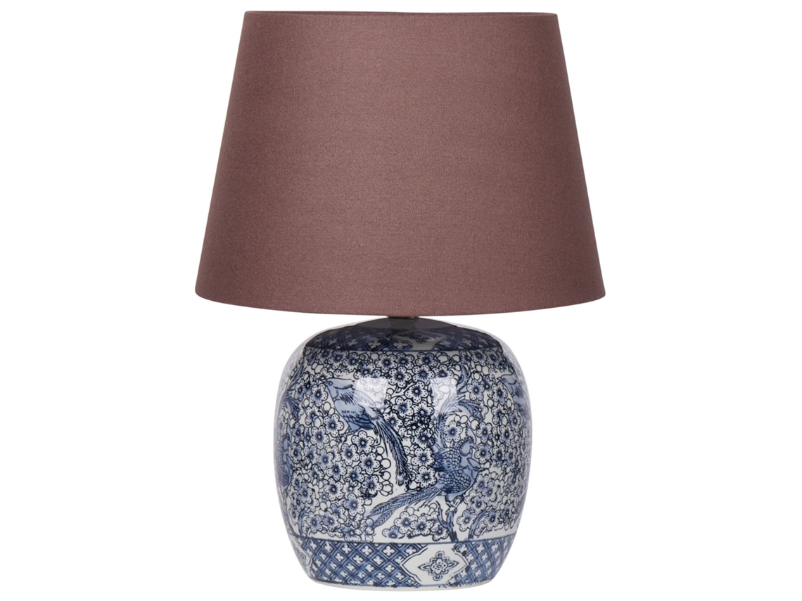 Lámpara de mesa BELIANI Neira de Porcelana Azul 35x35x46