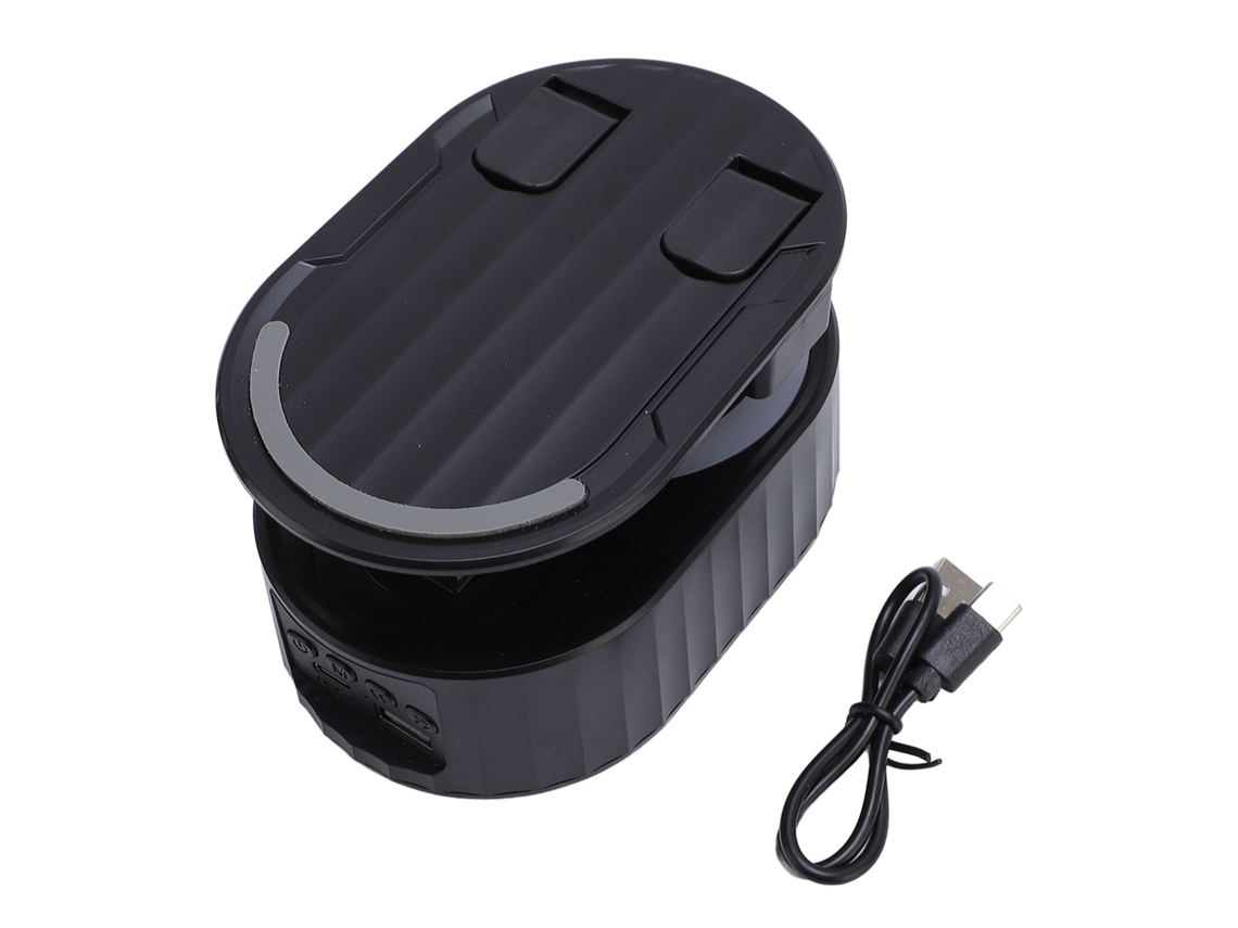 Altavoz Bluetooth Con Soporte Para Teléfono Plegable, Banco De Energía, Carga Inalámbrica Y Luz Colorida