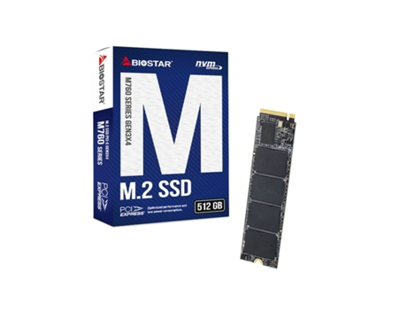 Disco Duro BIOSTAR M760 (512 GB SSD - PCI Express 3.0 - M.2)