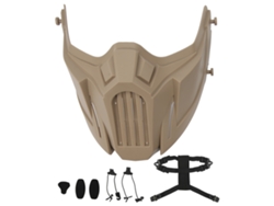 Shield Facial De Media Calavera Táctico Protector Aireado Para Cs Juegos De Supervivencia Al Aire Libre Cosplay