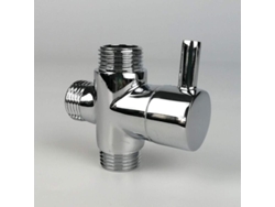 Válvula Desviadora De Água Macho G1/2, Adaptador T De Torneira Em Latão Cromado, Acessório De Chuveiro Banheiro 3 Vias