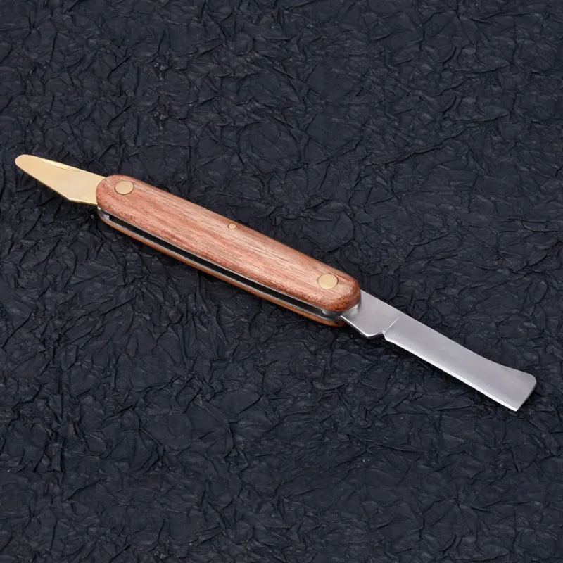 Cuchillo De Injerto De Doble Filo Con Hoja De Acero Inoxidable, Adecuado Para La Propagación, Injerto Y Esqueje De Árboles Frutales Y Bonsáis.