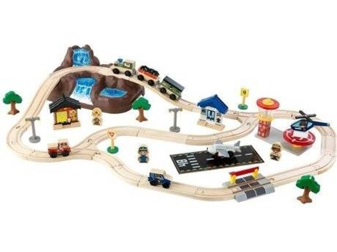 Pista de Coches KIDKRAFT 0706943178263 (Multicolor - 122x82cm)