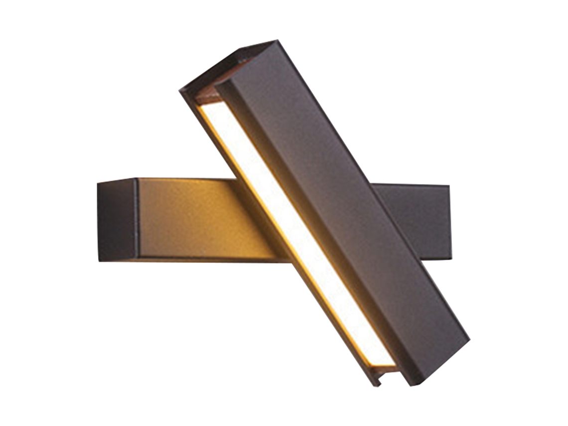 2026-lámpara De Pared Estilo Simple Decorativa Con Rotación 350° Luz Blanca Negra Para Decoración De Hogar Dormitorio Habitación