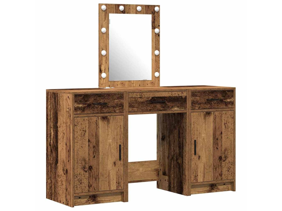 Mesa Tocador | Mesa De Vestidor Marrón 50 X 41 X 135 Cm Madera De Ingeniería