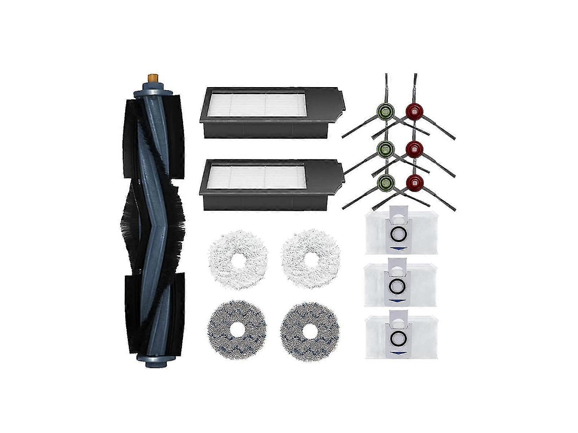 Replacement Accessory Set For X1 Omni / X1 Turbo Robot Vacuum Including Main Brush Side Brushes