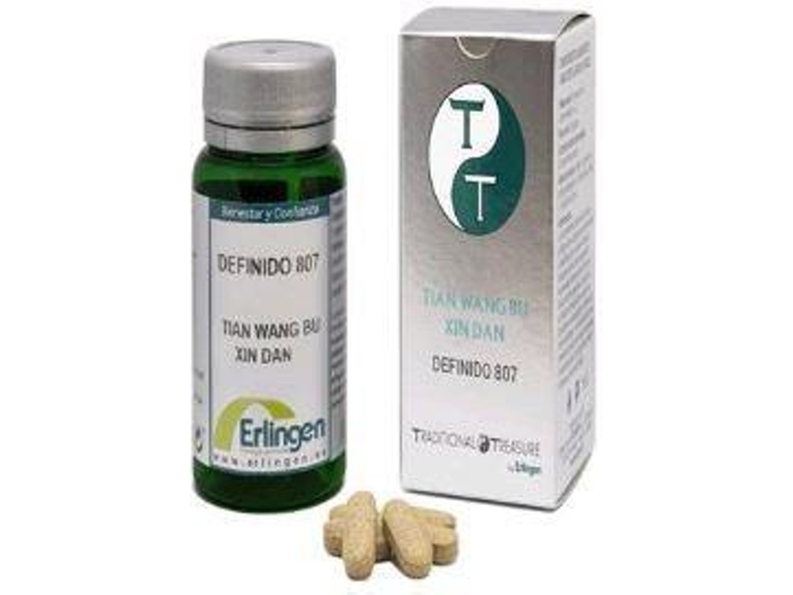 Suplemento Alimentar ERLINGEN Definido 807 Tian Wang Bu Xin Dan (Comprimido)