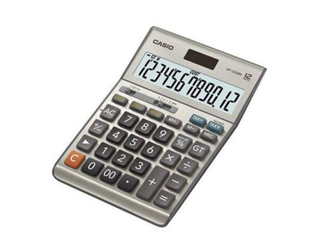 Calculadora CASIO DF-120BM Negro/Gris