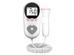 Monitor De Batimentos Cardíacos Fetal Portátil Doppler Com Tela Lcd Grande Sem Radiação E Gel Incluído