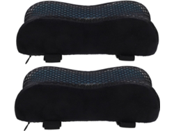 Juego de 2 cojines reposabrazos de gel negro, cómodos y suaves. SFUSHOS