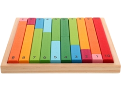 Barras De Aprendizaje Montessori De Madera Coloridas Para Matemáticas