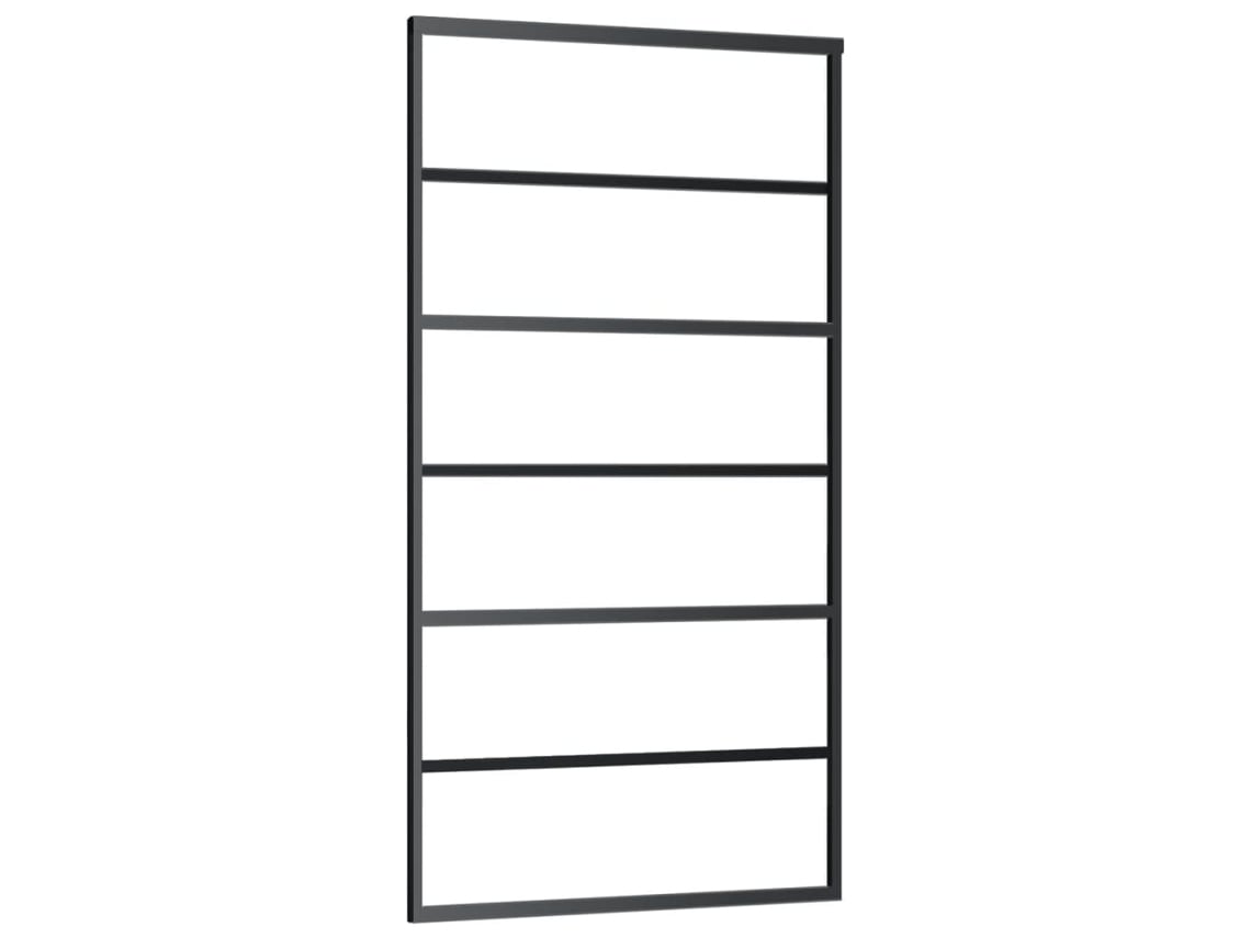 Puerta corredera VIDAXL Negro Cristal (102x205cm)