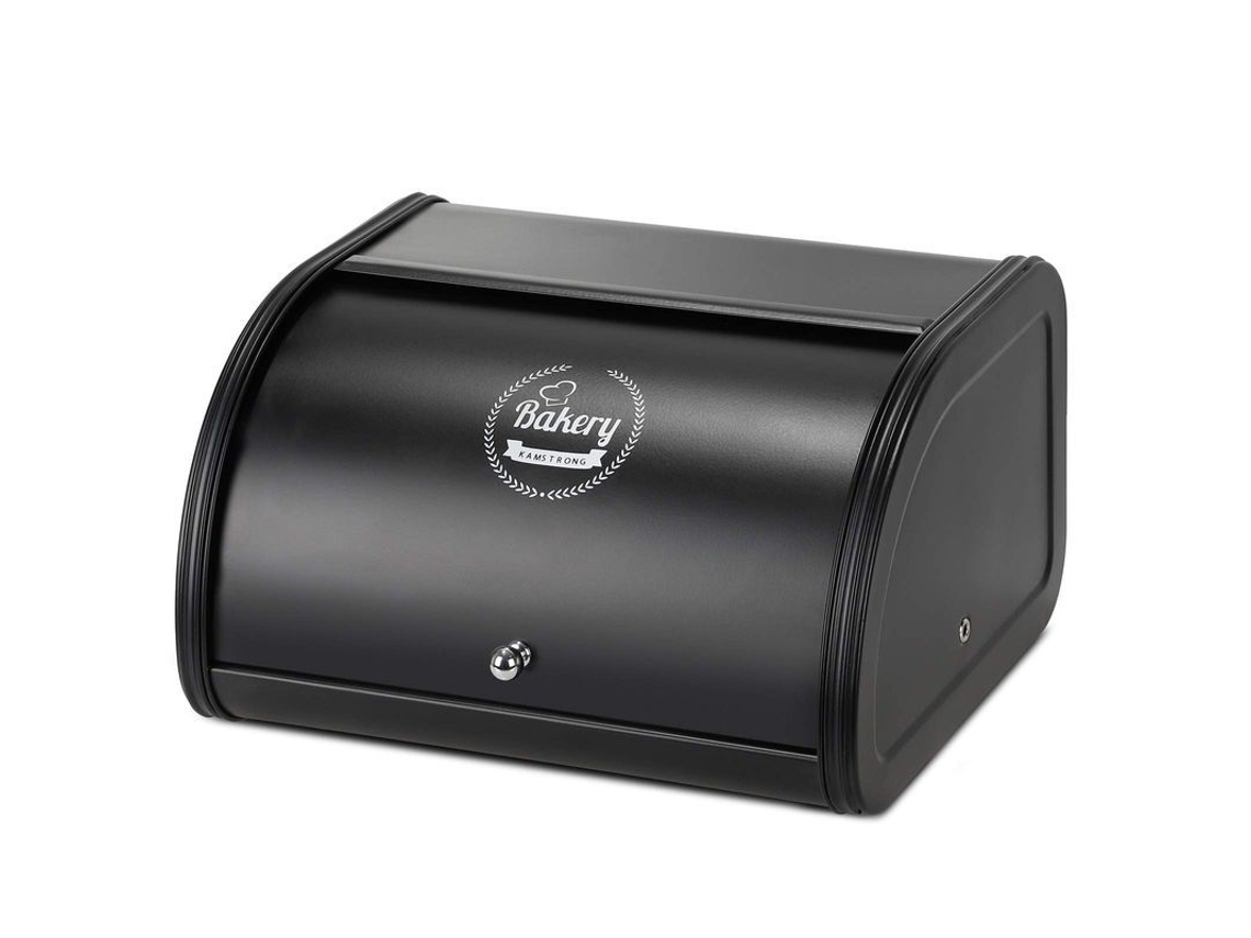 Panera grande de acero inoxidable para guardar en la encimera, duradera.