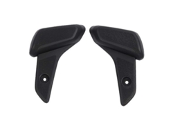 Accesorios 2026dn para scooter Vespa Sprint Primavera 50 125 150: Reposapiés traseros para pasajero en plástico ABS negro.
