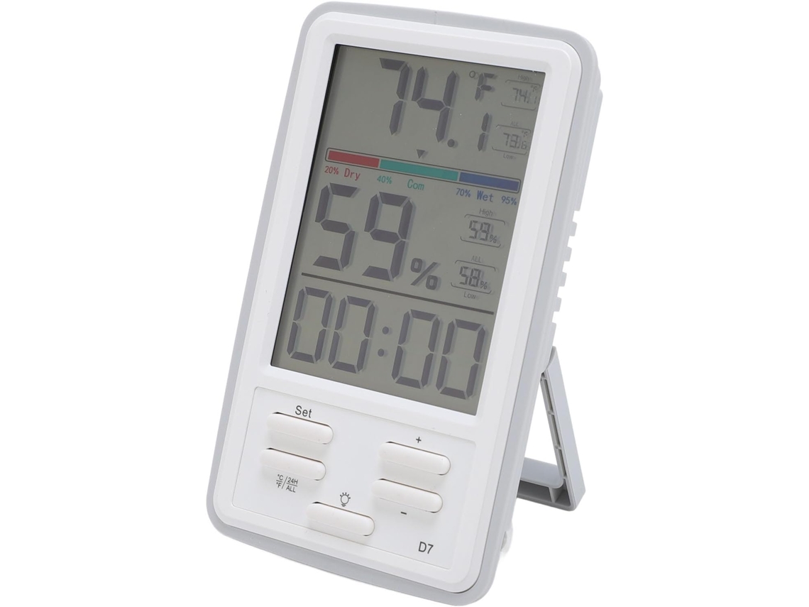 Termómetro Higrómetro Digital, Medidor De Temperatura Y Humedad, Monitor De Interiores