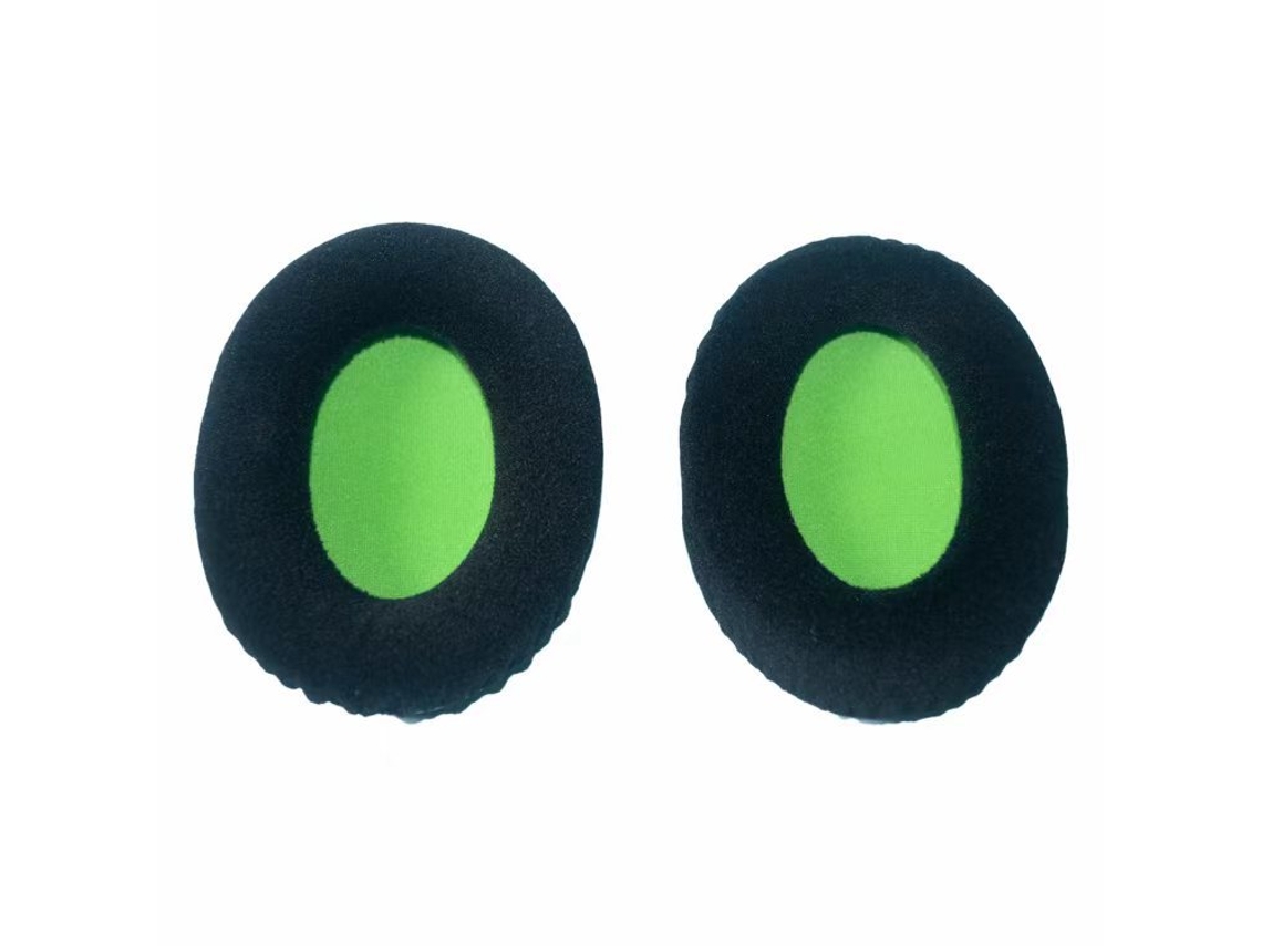 Compatible con almohadillas HyperX Kingston Cloud Silver II, negras con tejido de malla verde, unidad Chennnls