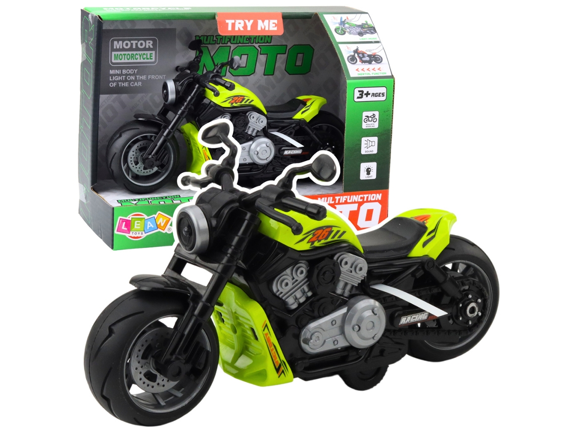 Motocicleta de juguete a batería con luces y sonidos verde B.active