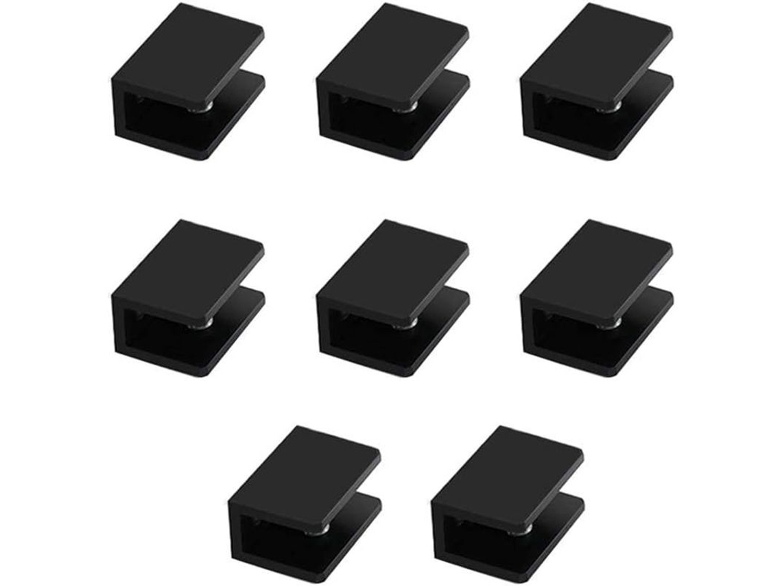 Abrazadera para estante cuadrado de vidrio de aluminio (5-8 mm)