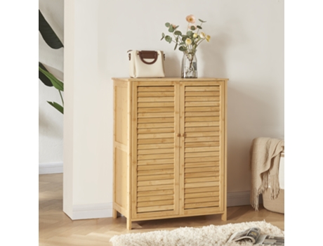 Mueble zapatero Klamp de 5 niveles para 10 pares bambú 88 x 66 x 33 cm - Natural [EN.CASA]