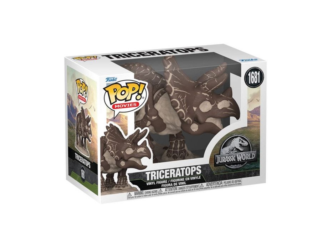 Figura fósil de triceratops de las películas de Jurassic Park de Funko Pop