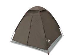 Tienda de campaña iglú para 4 personas VIDAXL impermeable marrón