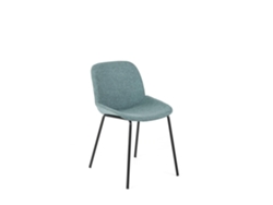 Eva - Silla tela azul 4 piezas STONES